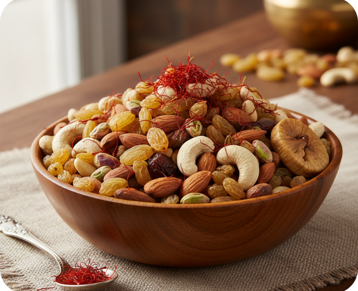 Kashmiri mix bowl dry fruits